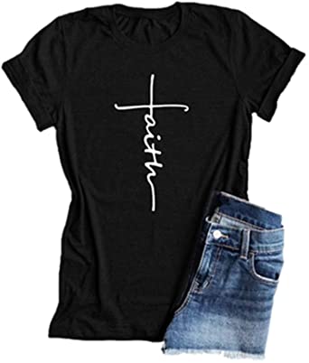 "Faith" Women's V Neck Tee